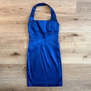 Calvin Klein Blue Halter Dress